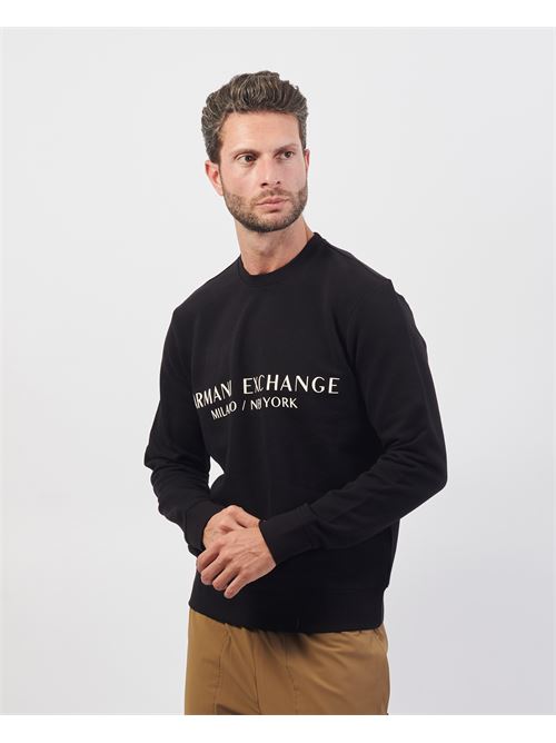 Armani Exchange sweatshirt in stretch terry ARMANI EXCHANGE | 8NZM88-ZJKRZ1200